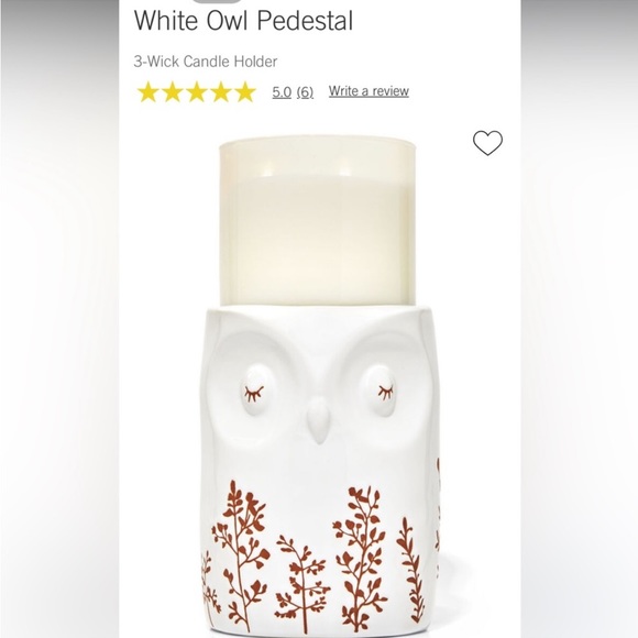 Gorgeous Owl 3-Wick Candle Pedestal - Picture 2 of 5